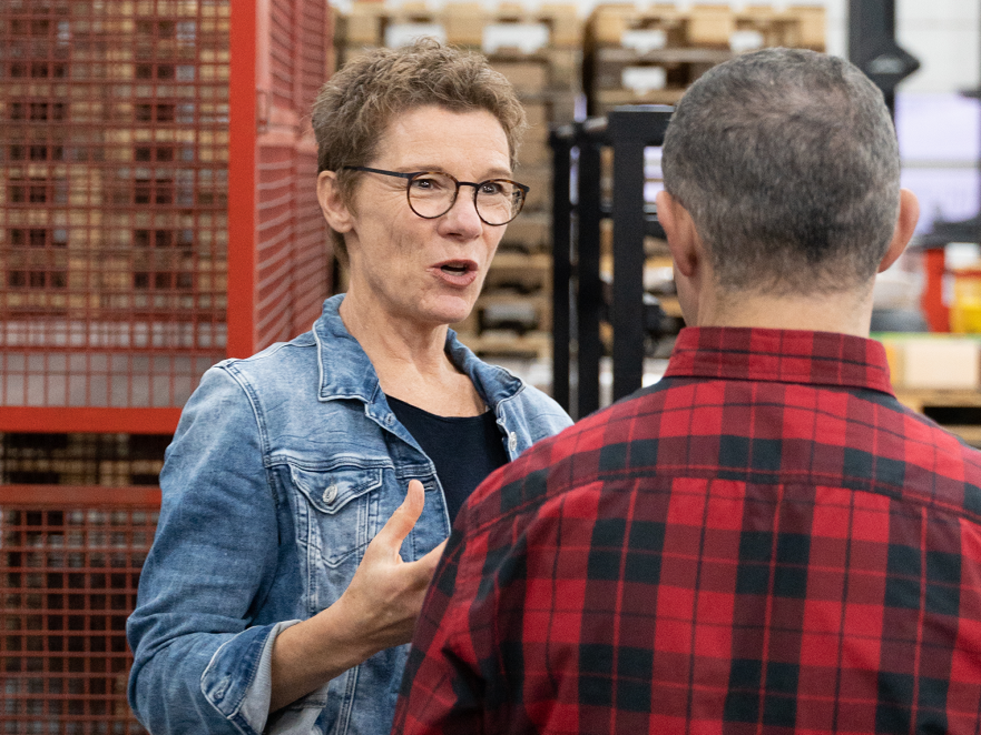 Saskia Ploeg in gesprek.